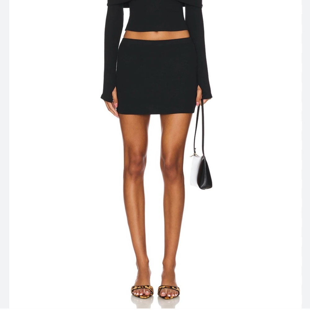 Superdown Classic Black Mini Skirt